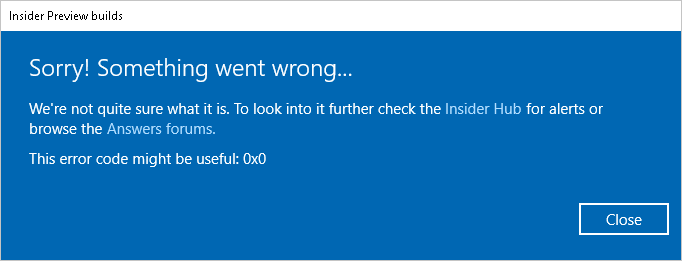 How to fix Error Code 0x0 0x0 on Windows 10