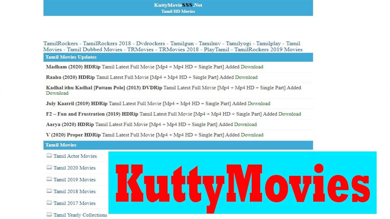 Kuttymovies- Download Tamil & Bollywood Movies