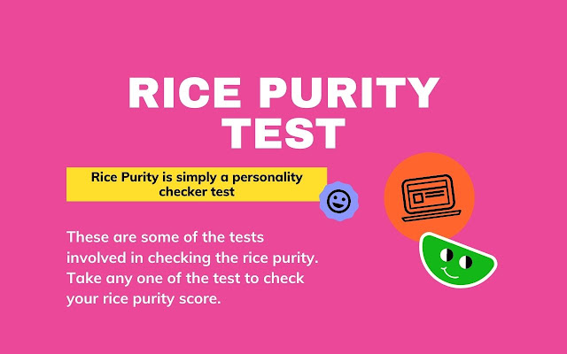 What is the Rice Purity Test?